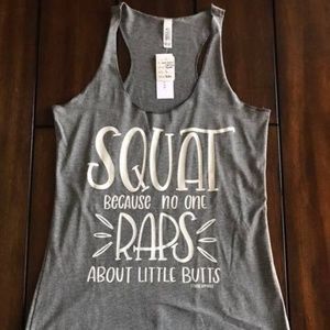 Squat Racerback (Light Grey)